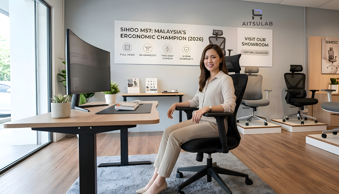 Aitsulab Malaysia Sihoo M57 Ergonomic Chair Kepong Showroom Review