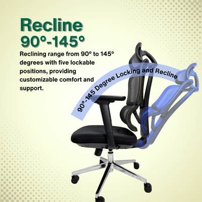 Reiko Elevate 30 Ergonomic Chair  Fabric Cushion Seat Chair 3 Years Warranty (Office Chair, Ergonomic Chair, Sihoo)