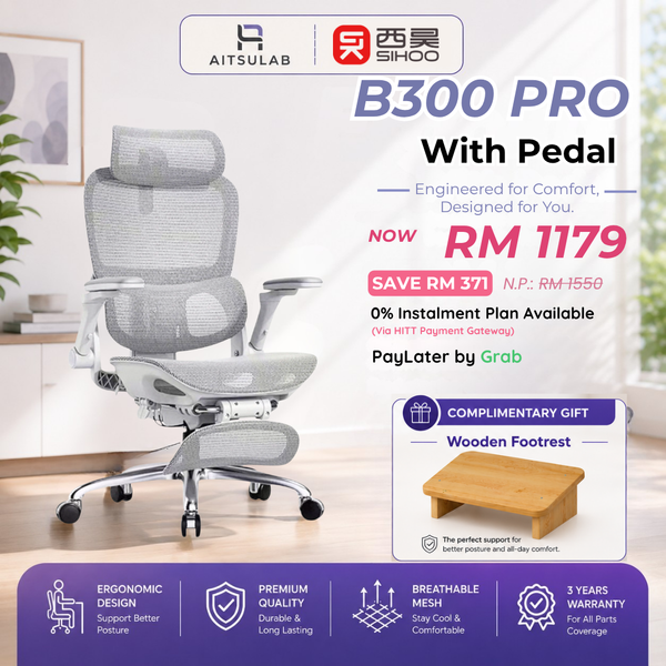 Sihoo B300 Pro Ergonomic Chair - Cream White Full Mesh