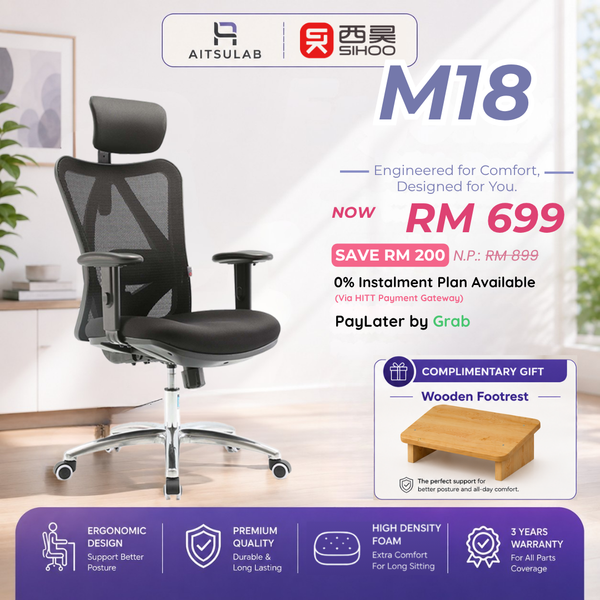 Sihoo M18 Ergonomic Chair Malaysia | Aitsulab
