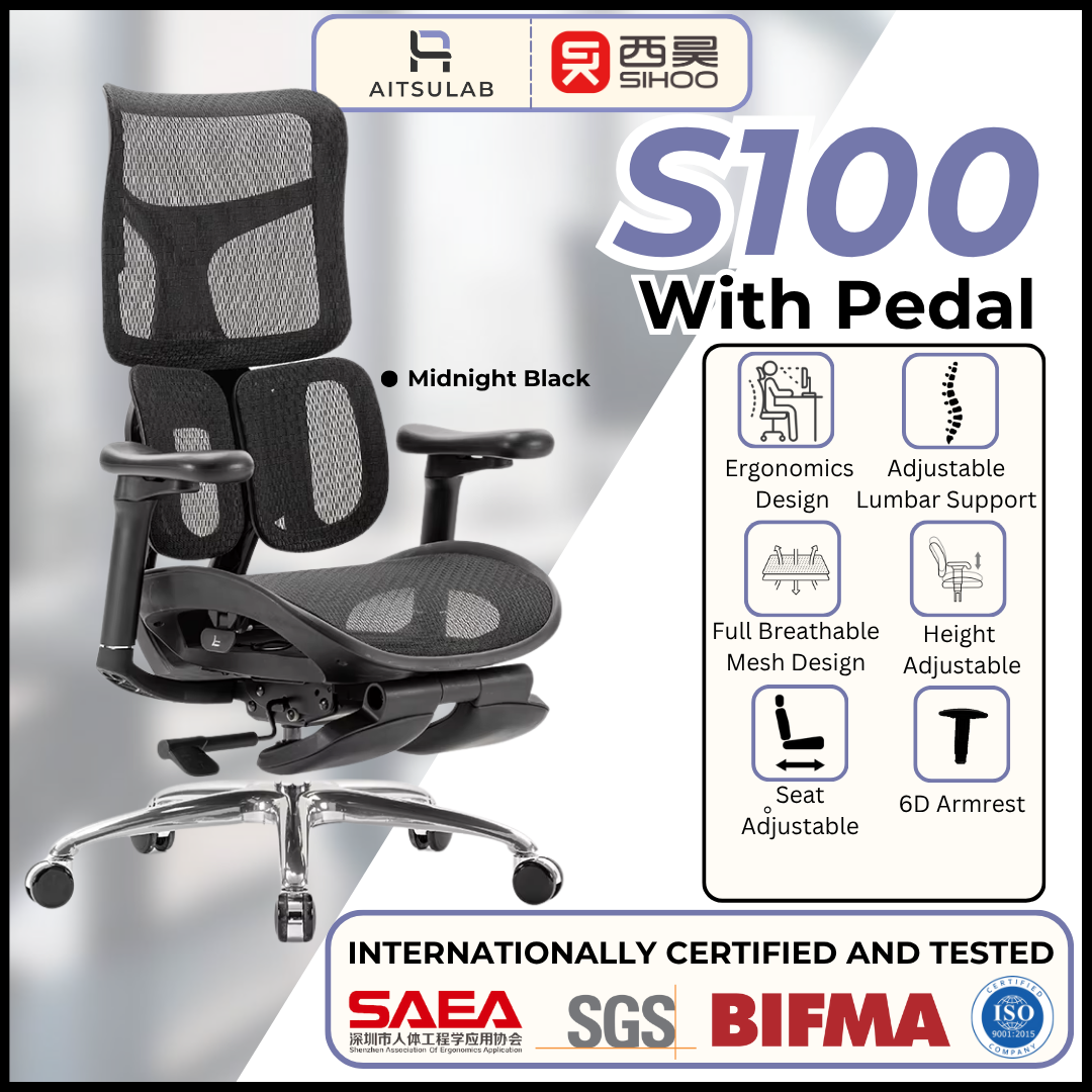 Sihoo Doro S100 Ergonomic Chair / Office Chair / Director Chair / Space Chair / Gaming Chair