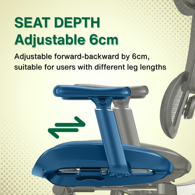 Reiko Ergolux with Pedal Ergonomic Chair Full Mesh 5 Years Warranty Office Chair, Adjustable Lumbar Chair, Sihoo)