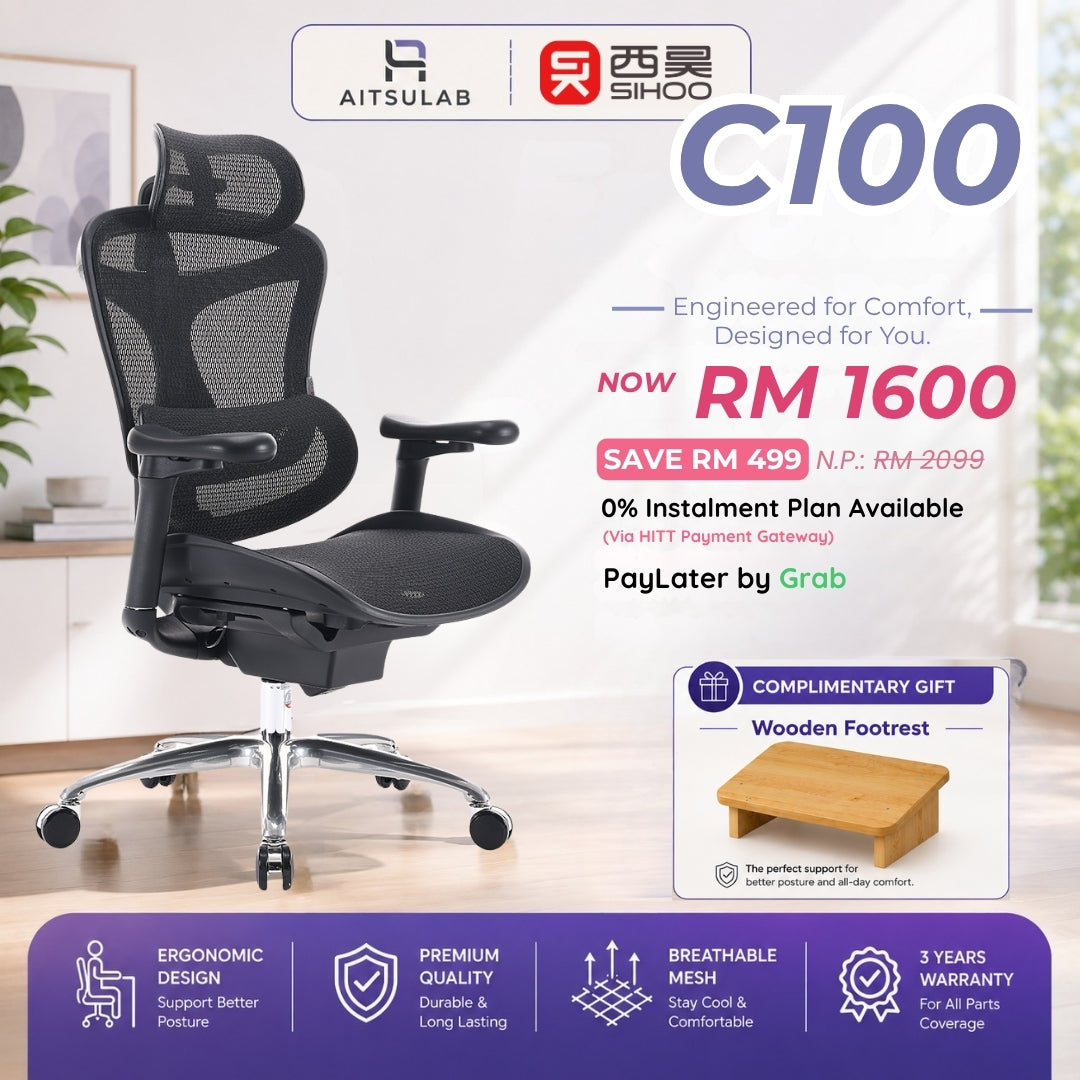 Sihoo Doro C100 Ergonomic Chair Malaysia | Aitsulab