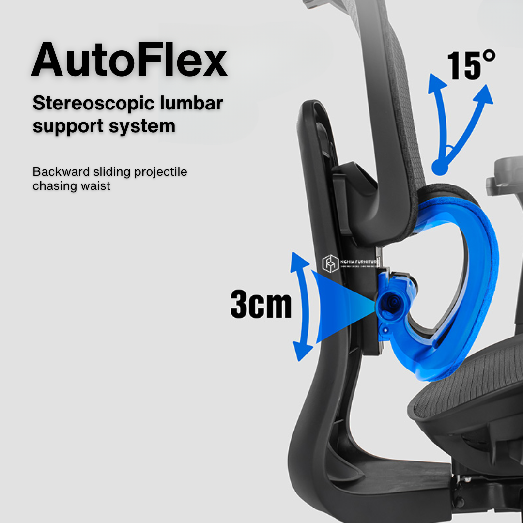 Reiko Lumos Full Mesh Ergonomic Chair Kerusi Gaming Chair Office Chair Computer Chair - 5 Years Warranty