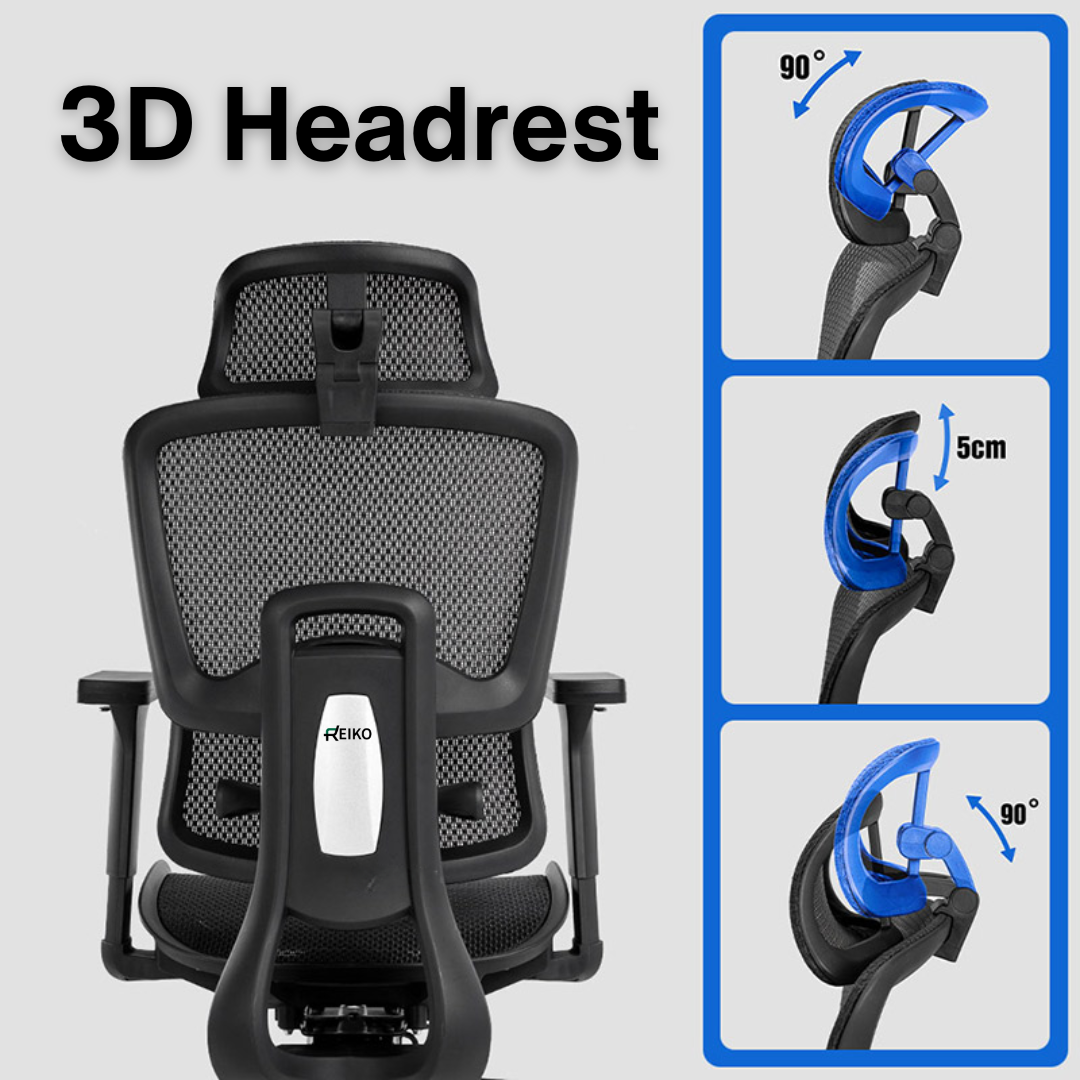 Reiko Lumos Full Mesh Ergonomic Chair Kerusi Gaming Chair Office Chair Computer Chair - 5 Years Warranty