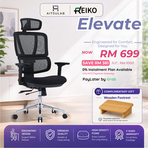 Reiko Elevate 30 Ergonomic Chair Malaysia | Aitsulab