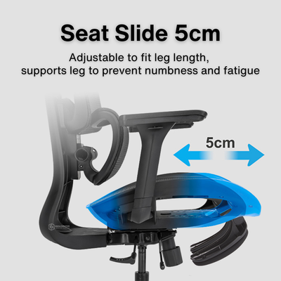 Reiko Lumos Full Mesh Ergonomic Chair Kerusi Gaming Chair Office Chair Computer Chair - 5 Years Warranty