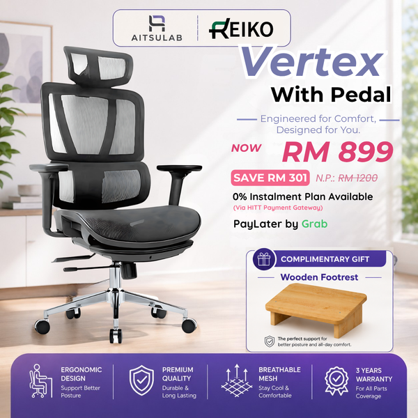 Reiko Vertex Ergonomic Chair Malaysia | Aitsulab