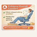 Footrest reducing leg fatigue long sitting