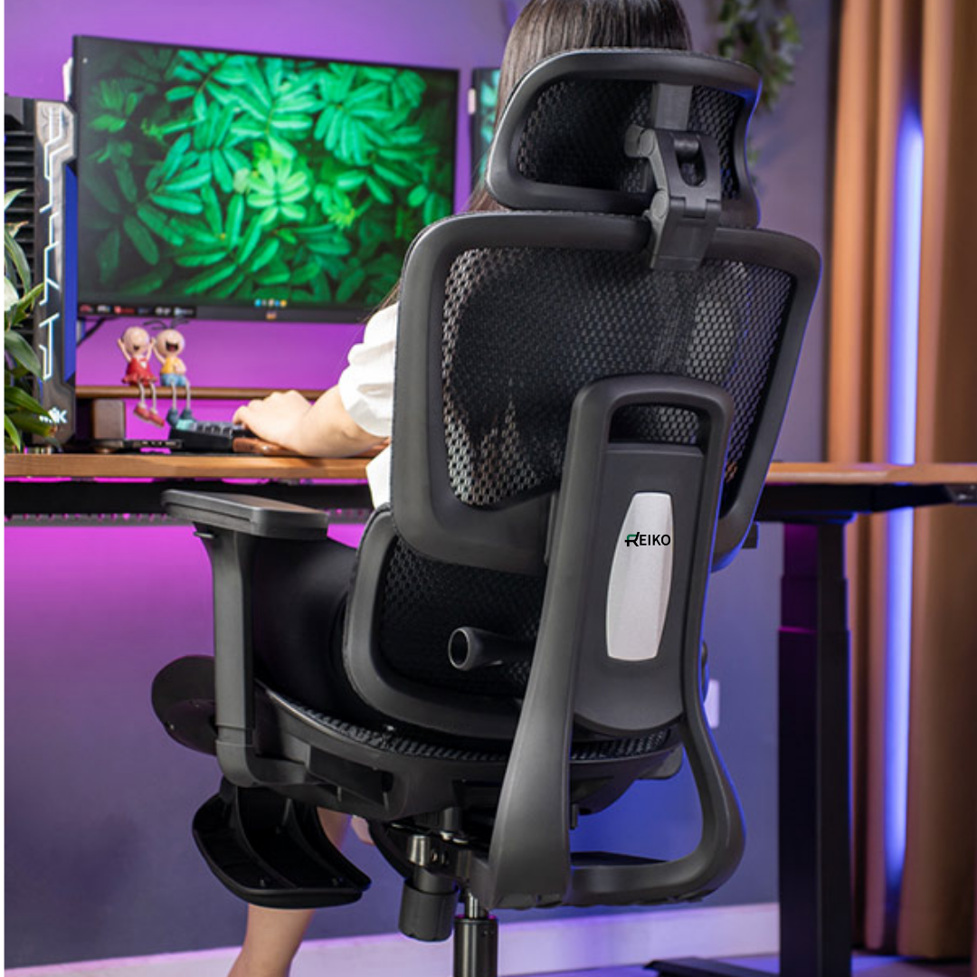Reiko Lumos Full Mesh Ergonomic Chair Kerusi Gaming Chair Office Chair Computer Chair - 5 Years Warranty