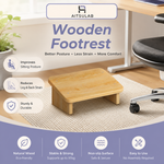 Ergonomic wooden footrest under desk - Aitsulab Malaysia