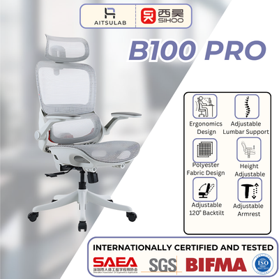 SIHOO B100 PRO Ergonomic Office Chair Full Mesh Lumbar Support 3D Adjustable Headrest - 3 Years Warranty