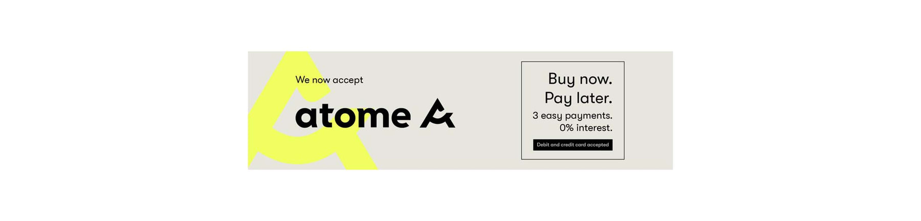 Atome ad banner