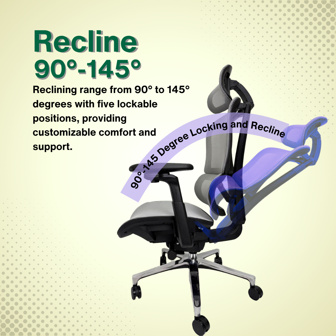 Reiko Nova 30 + Pedal Ergonomic Chair  Full Mesh Chair - 3 Years Warranty (Office Chair, Ergonomics Chair, Sihoo)