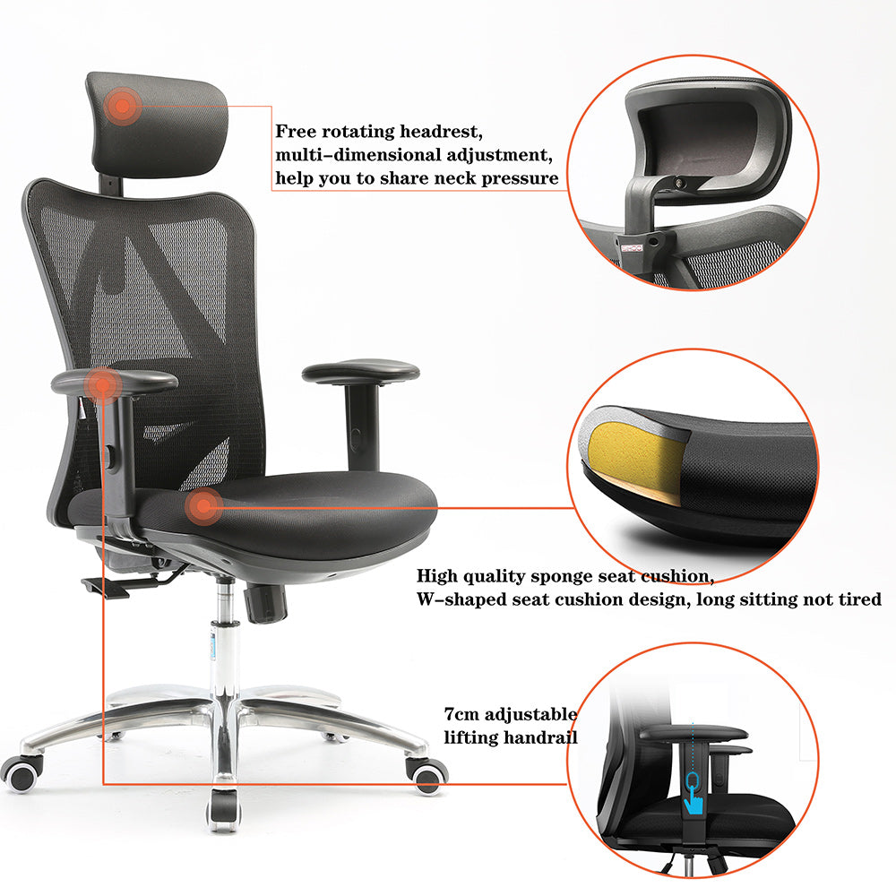 SIHOO M18 Lumbar Support Office Chair Malaysia | Aitsulab