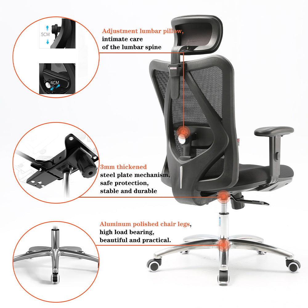 SIHOO M18 Lumbar Support Office Chair Malaysia | Aitsulab