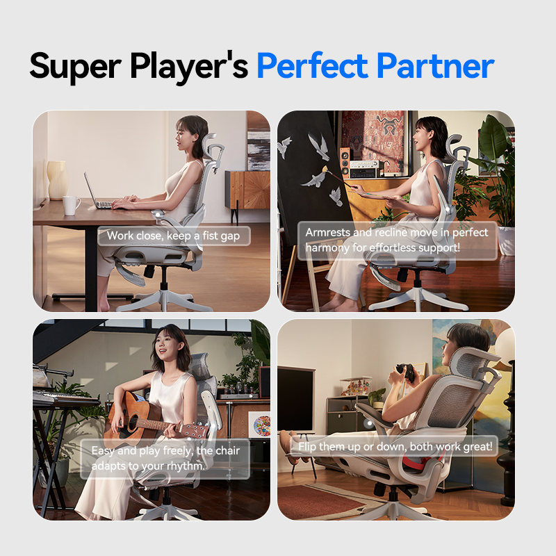 SIHOO B100 PRO Ergonomic Office Chair Full Mesh Lumbar Support 3D Adjustable Headrest - 3 Years Warranty