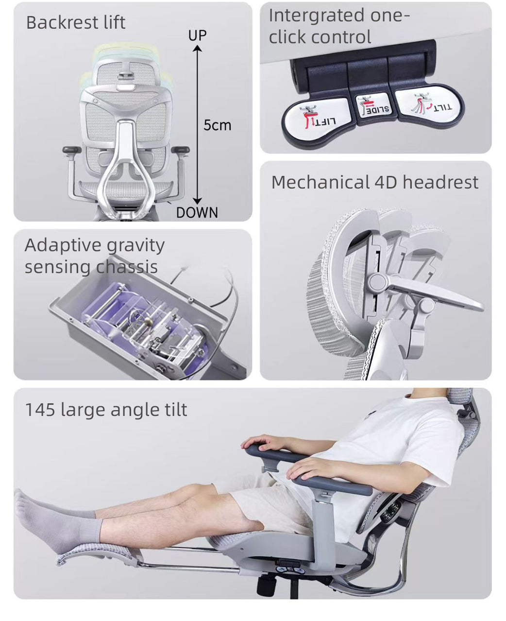 Reiko Ergolux with Pedal Ergonomic Chair Full Mesh 5 Years Warranty Office Chair, Adjustable Lumbar Chair, Sihoo)