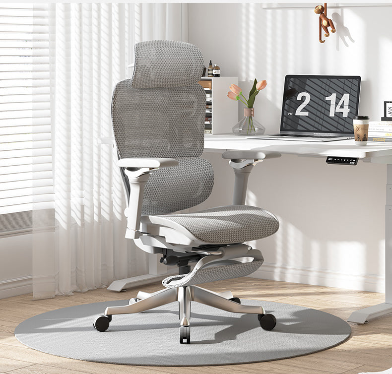 Reiko Aurelia 6D Armrest Heavy-Duty S-Shaped Ergonomic Office Chair With Footrest - 5 Years Warranty