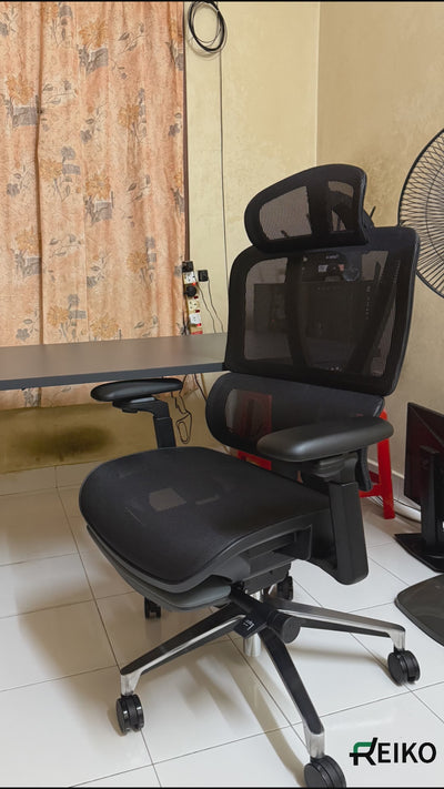 Reiko Nova 30 + Pedal Ergonomic Chair  Full Mesh Chair - 3 Years Warranty (Office Chair, Ergonomics Chair, Sihoo)
