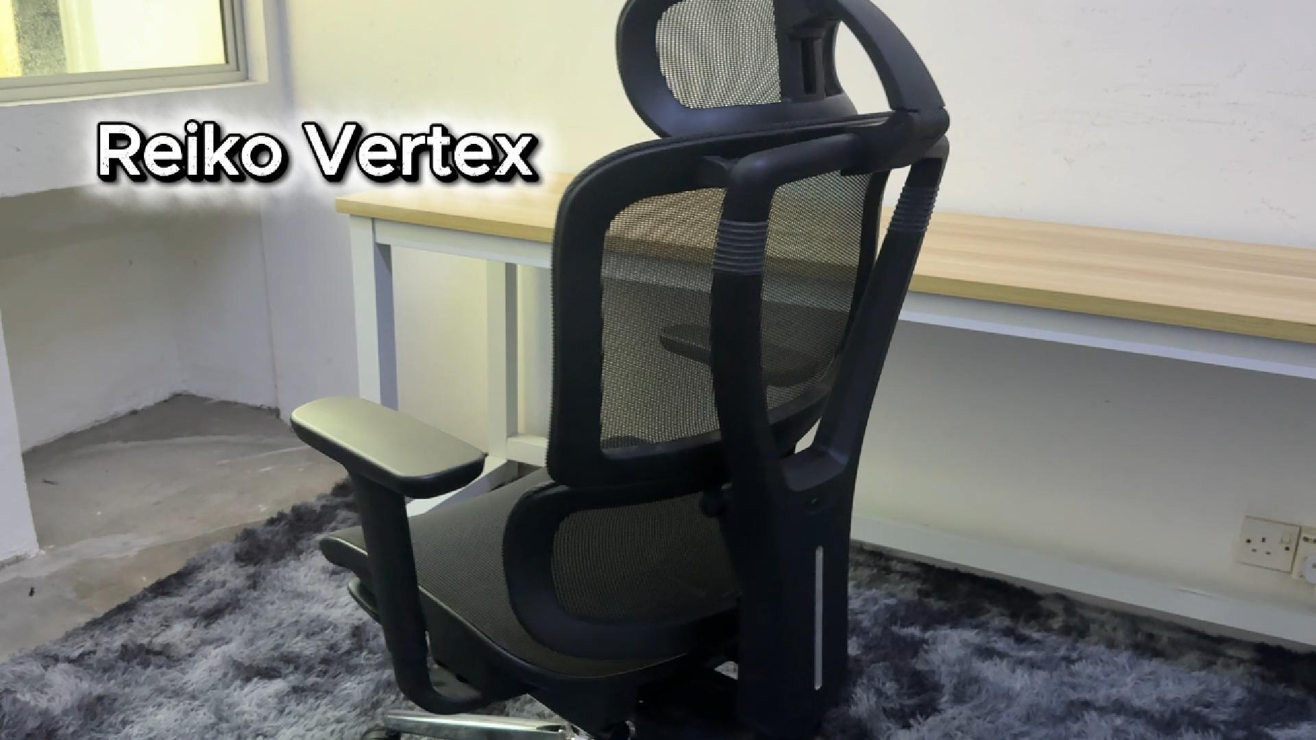 Reiko Vertex ergonomic chair operation guide – 3D armrest, footrest pedal, test-sit at Aitsulab showroom Kepong